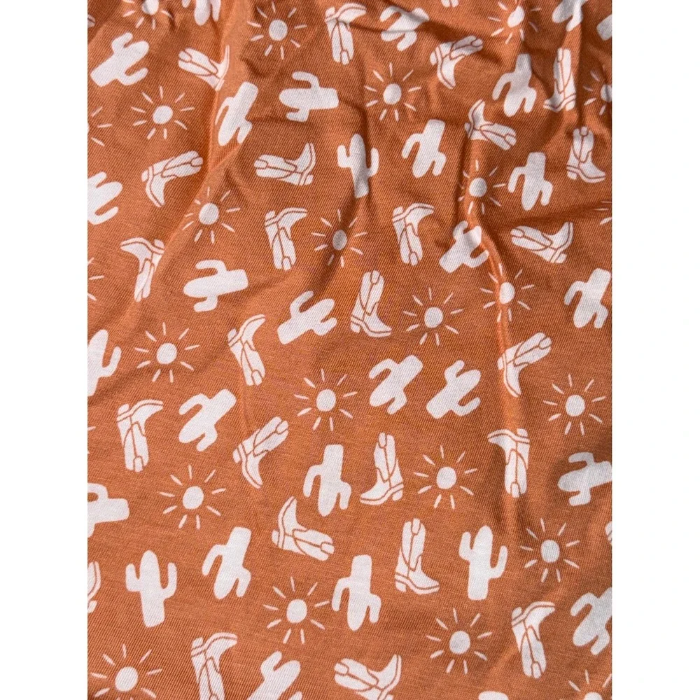 COSA BELLA  Sweet Dreams orange  Girls Pajama‎ Romper Set Size XL New